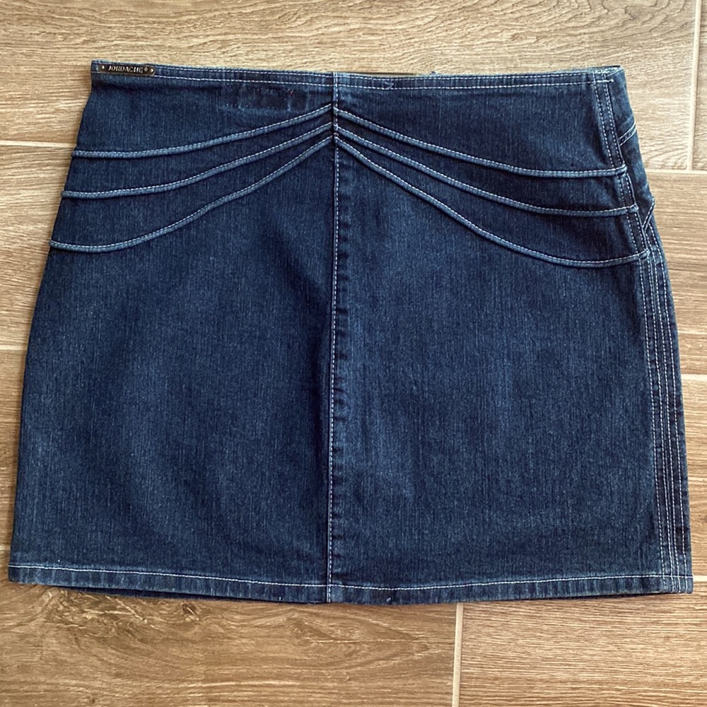 Vintage Jordache denim stretch skirt SIZE 9/10 waist 15 length 15,5 - Picture 2 of 4